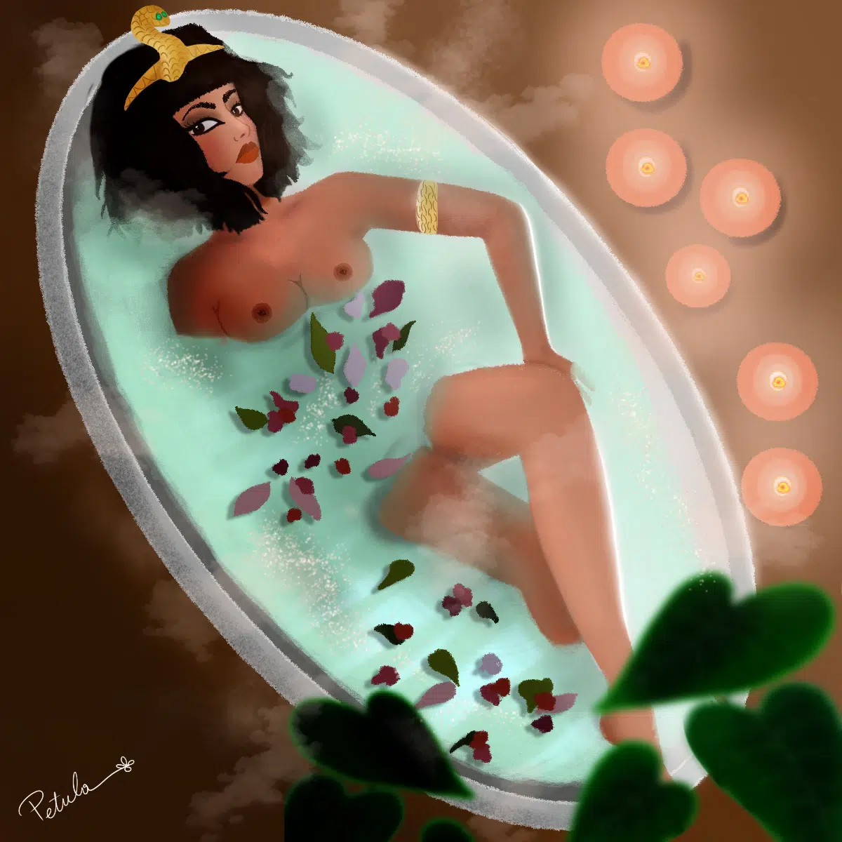 Petula Rocher #strongwomenartchallenge 3. Cleopatra