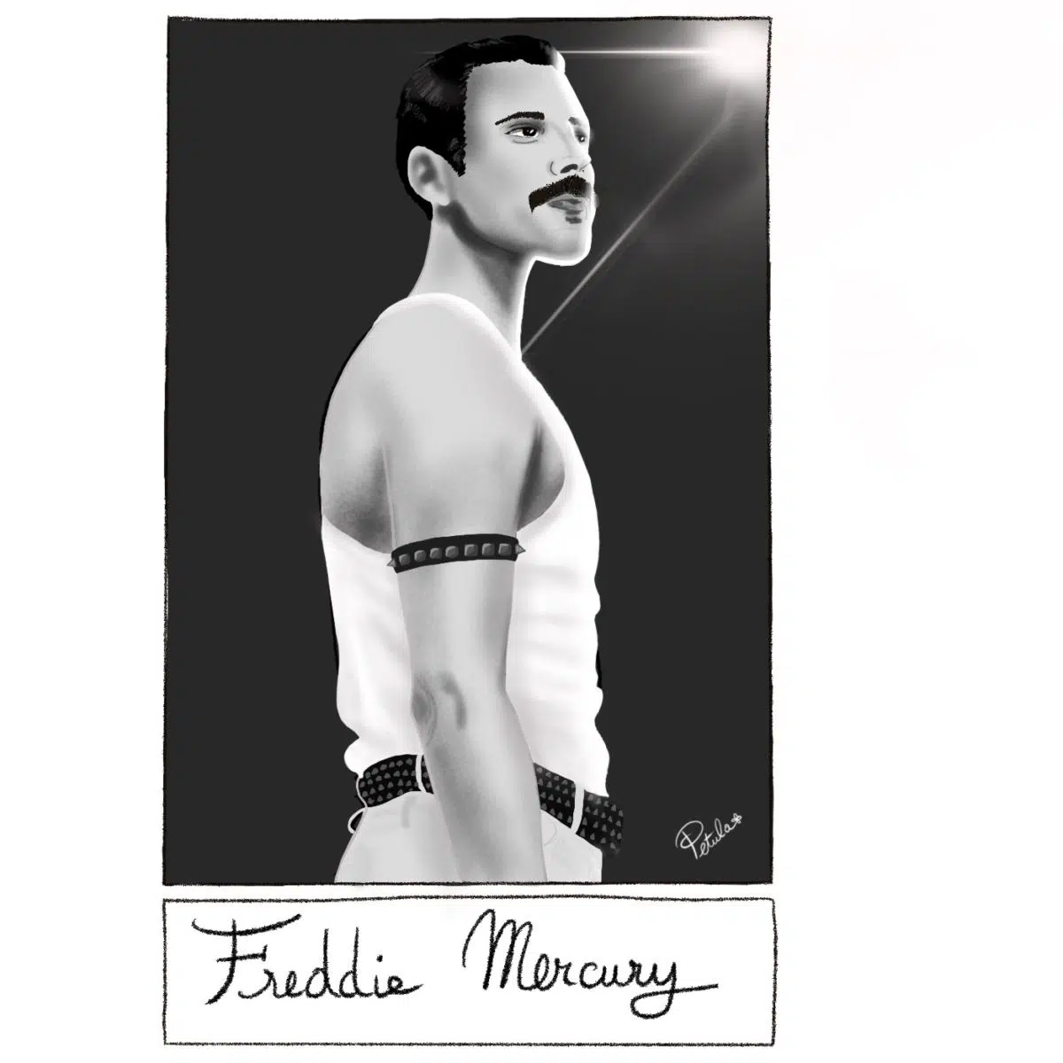 Petula Rocher Freddie Mercury - 6fanartschallenge