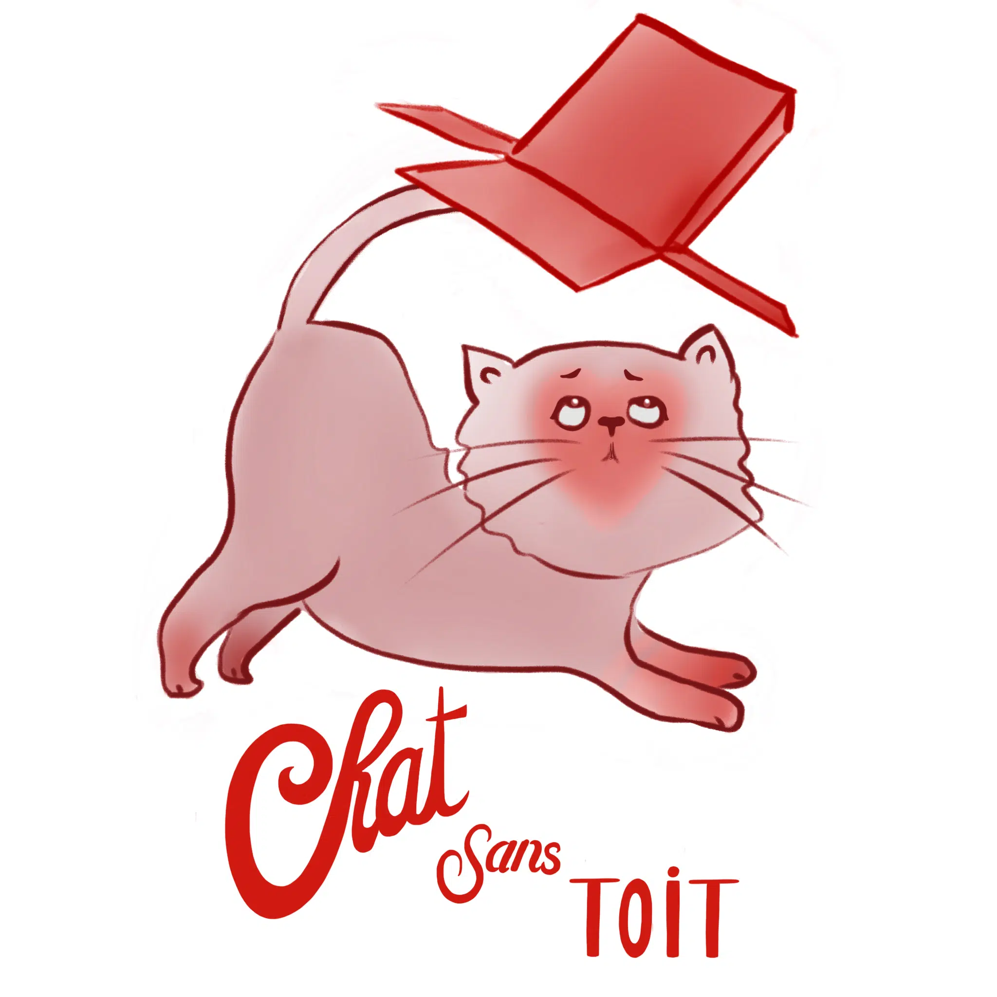 Logo « Un chat sans toit »