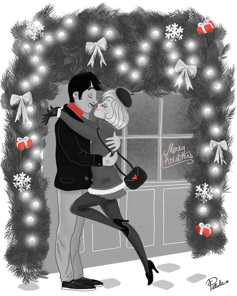 Illustration de Noel 2024 par l'illustratrice Petula Rocher